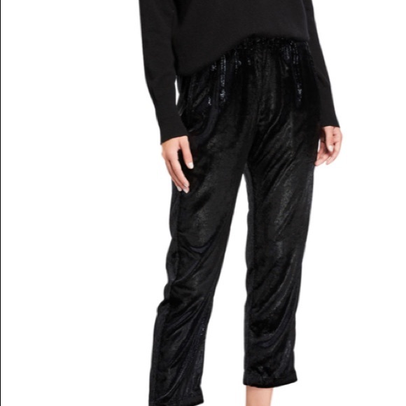 XIRENA Stretch Waist Declan Pants Black Shine - Picture 5 of 8